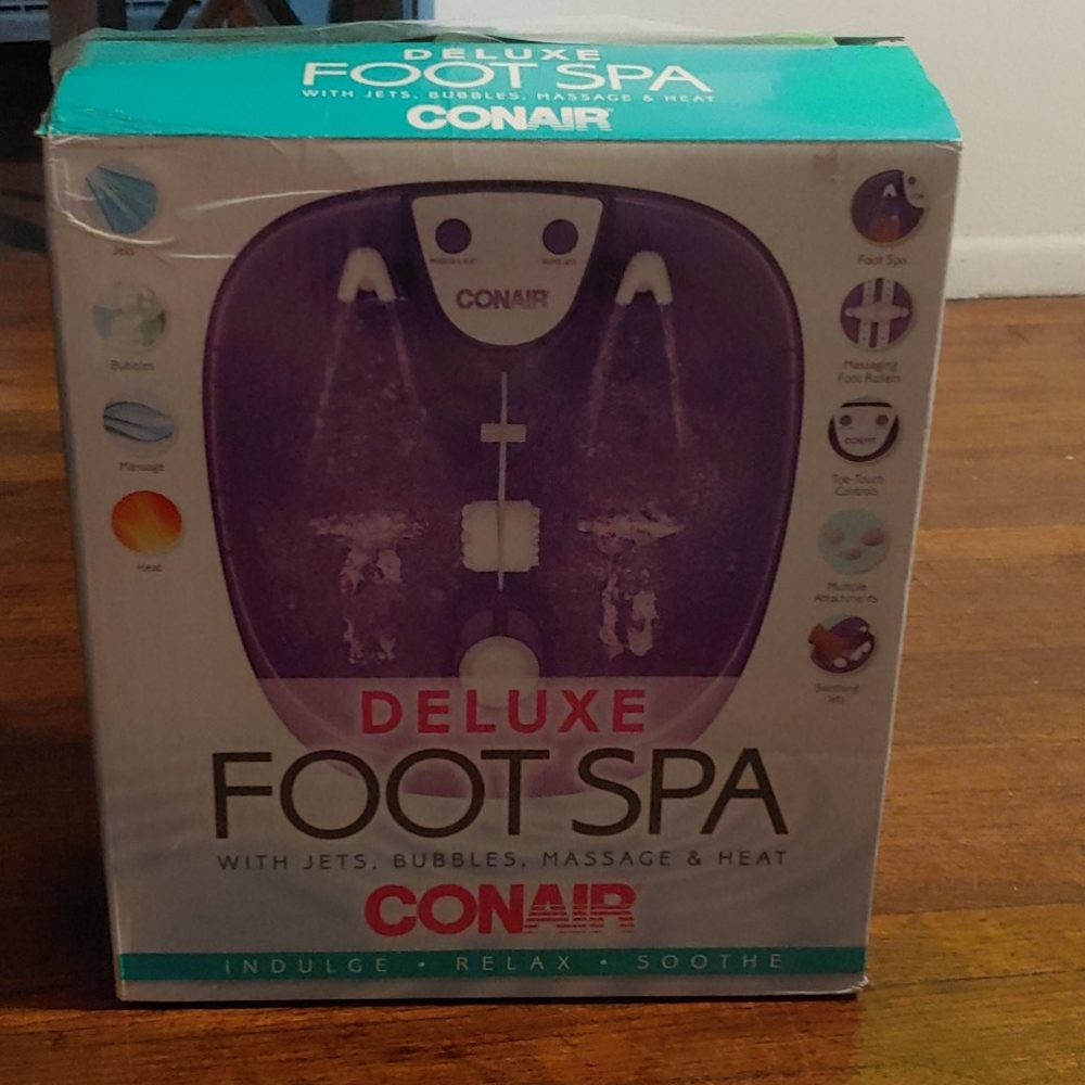 Conair deluxe foot spa bnib.